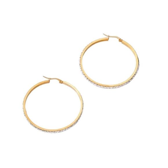 Fashion Hoop Gold plated Earrings - Picture 4 of 5